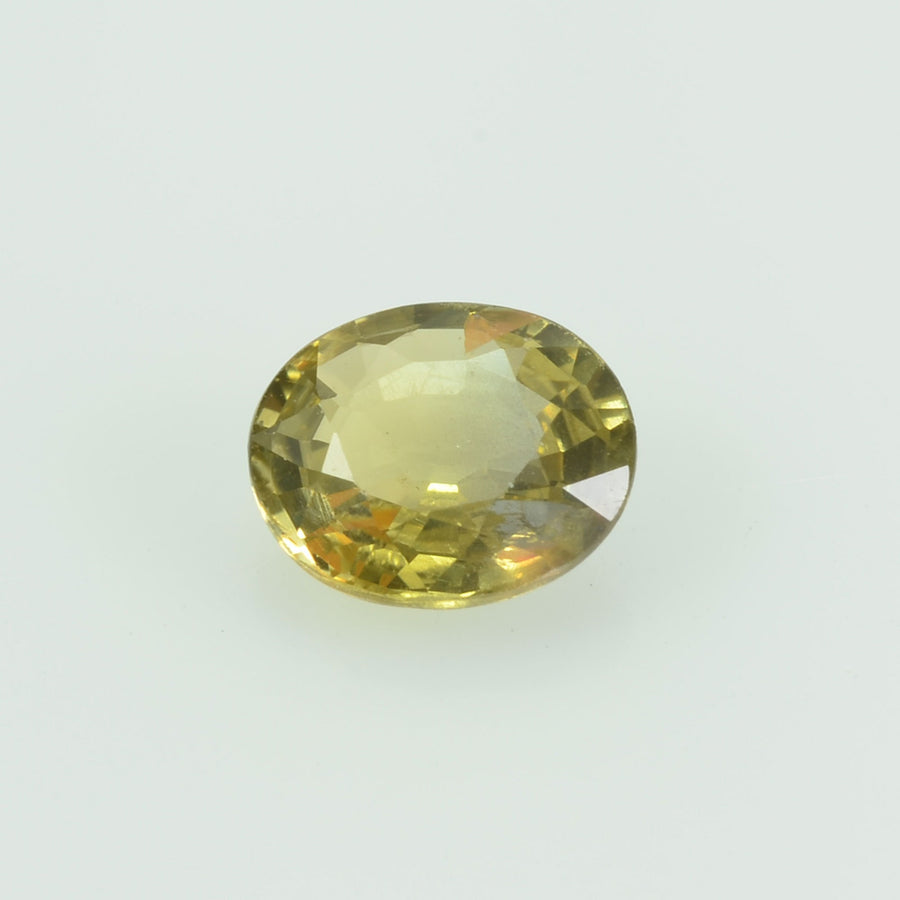 0.65 Cts Natural Yellow Sapphire Loose Gemstone Oval Cut