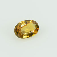 0.58 cts Natural Orange Sapphire Loose Gemstone Oval Cut