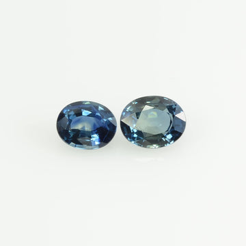 6x5 Natural Calibrated Blue Sapphire Loose Gemstone Oval Cut