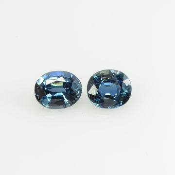 6x5 Natural Calibrated Blue Sapphire Loose Gemstone Oval Cut