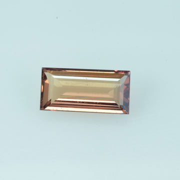 0.65 Cts Natural Orange Sapphire Loose Gemstone Baguette Cut