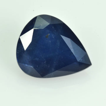3.25 cts Natural Blue Sapphire Loose Gemstone Pear Cut
