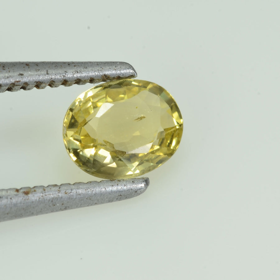 0.62 cts Natural Yellow Sapphire Loose Gemstone Oval Cut