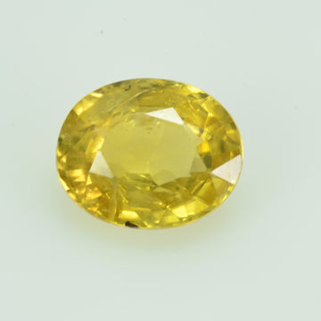 1.20 cts Natural Yellow Sapphire Loose Gemstone Oval Cut