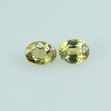 1.18 cts Natural Fancy Sapphire Loose Pair Gemstone Oval Cut