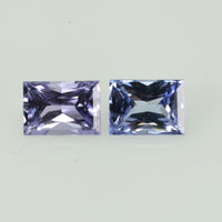 1.11 cts Natural Fancy Sapphire Loose Pair Gemstone Baguette Cut