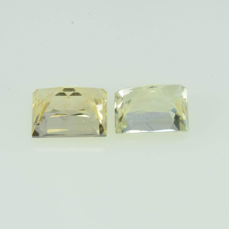 1.20 cts Natural Yellow Sapphire Loose Pair Gemstone Baguette Cut