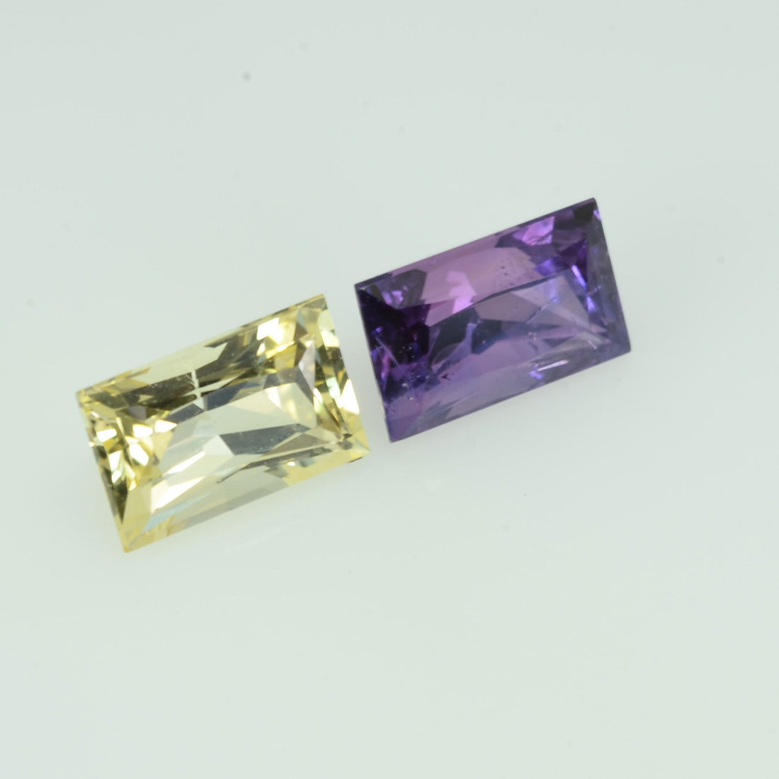 1.18 cts Natural Fancy Sapphire Loose Pair Gemstone Baguette Cut