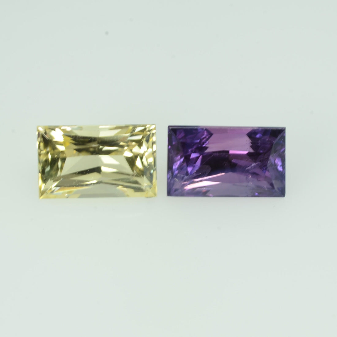 1.18 cts Natural Fancy Sapphire Loose Pair Gemstone Baguette Cut