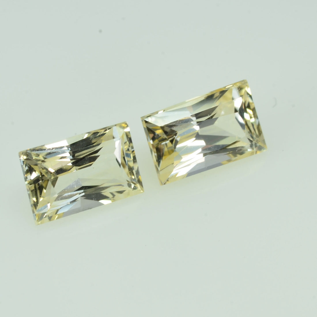 1.25 cts Natural Yellow Sapphire Loose Pair Gemstone Baguette Cut