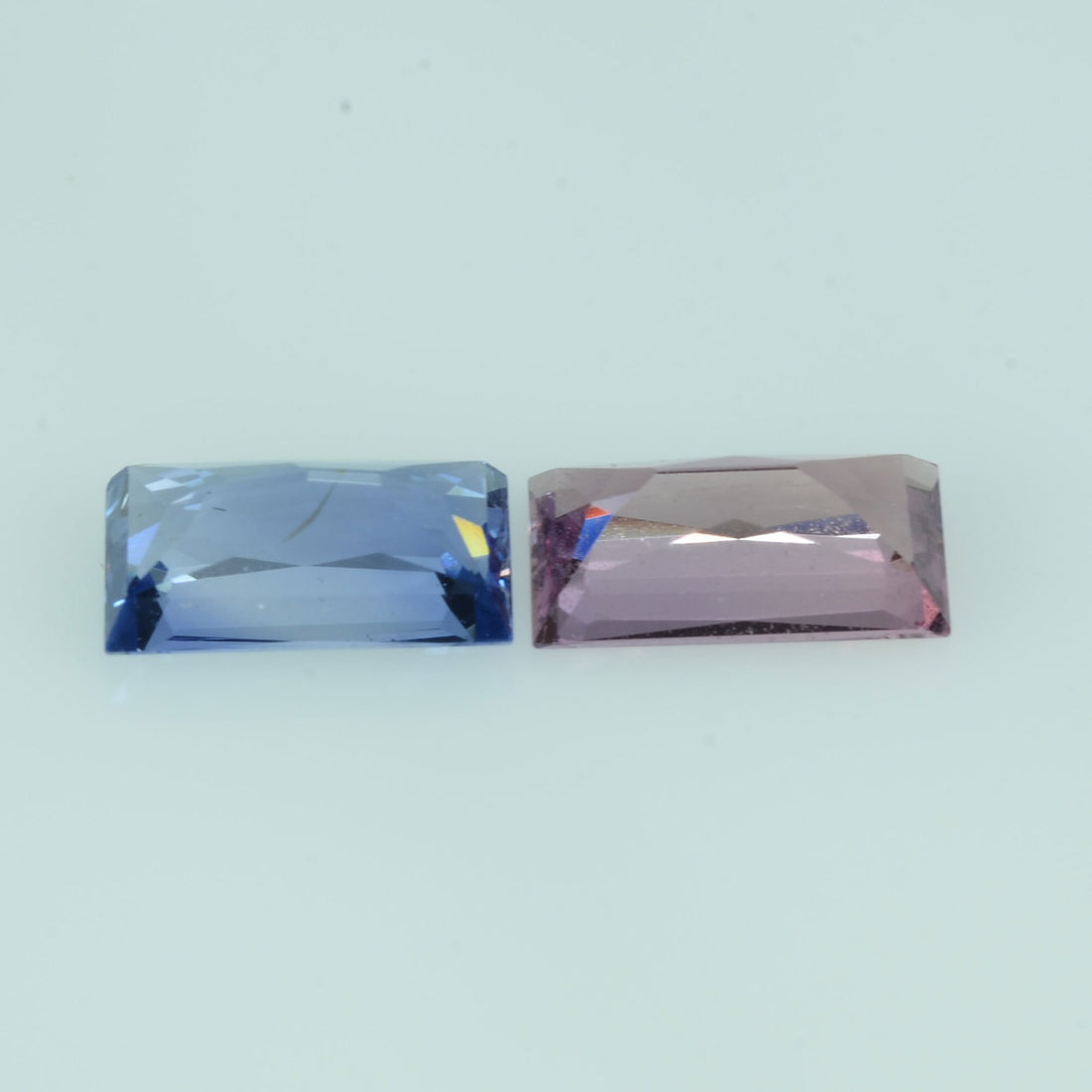 1.29 cts Natural Fancy Sapphire Loose Pair Gemstone Baguette Cut
