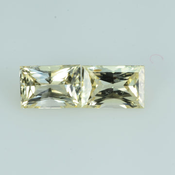 1.47 cts Natural Yellow Sapphire Loose Pair Gemstone Baguette Cut