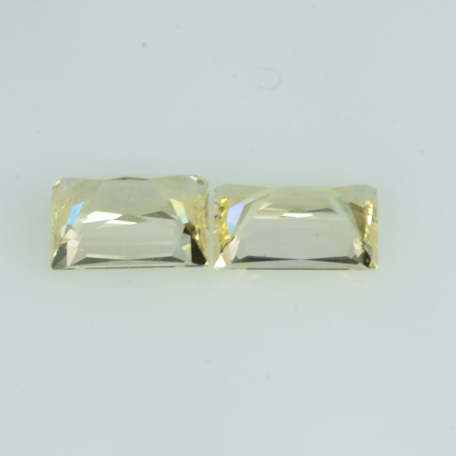 1.47 cts Natural Yellow Sapphire Loose Pair Gemstone Baguette Cut