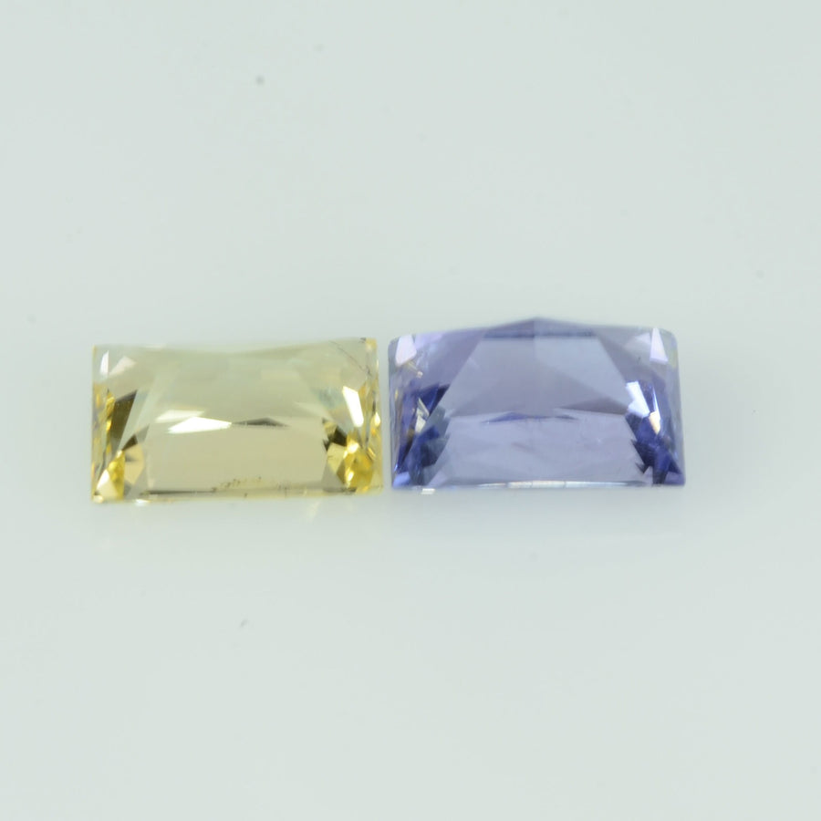 1.65 cts Natural Fancy Sapphire Loose Pair Gemstone Baguette Cut