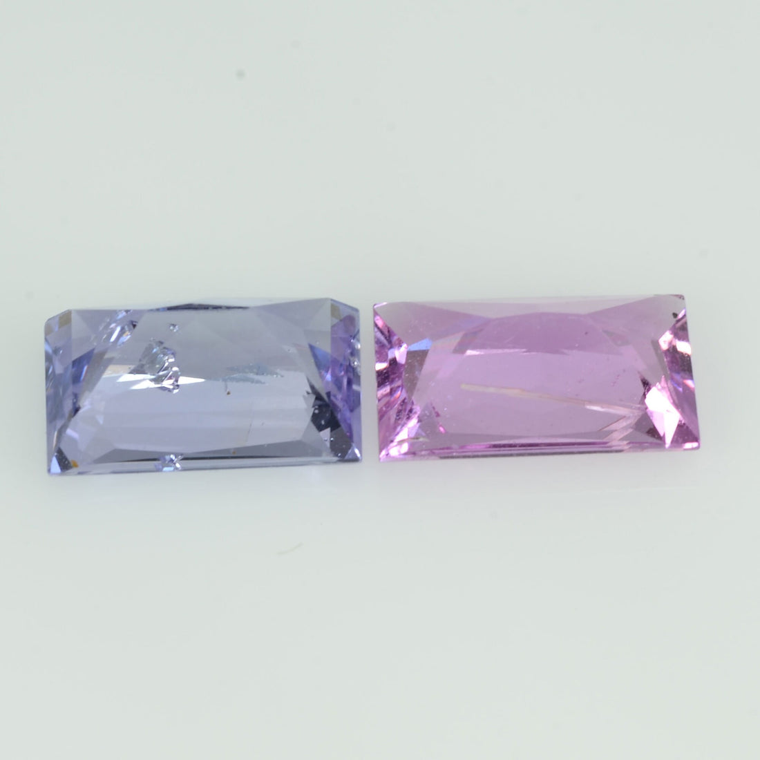 2.03 cts Noheat Natural Fancy Sapphire Loose Pair Gemstone Baguette Cut