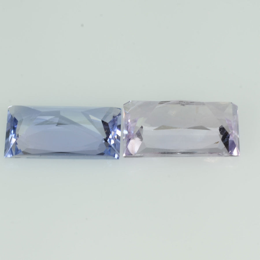 2.07 cts Natural Fancy Sapphire Loose Pair Gemstone Baguette Cut
