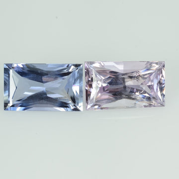 2.07 cts Natural Fancy Sapphire Loose Pair Gemstone Baguette Cut