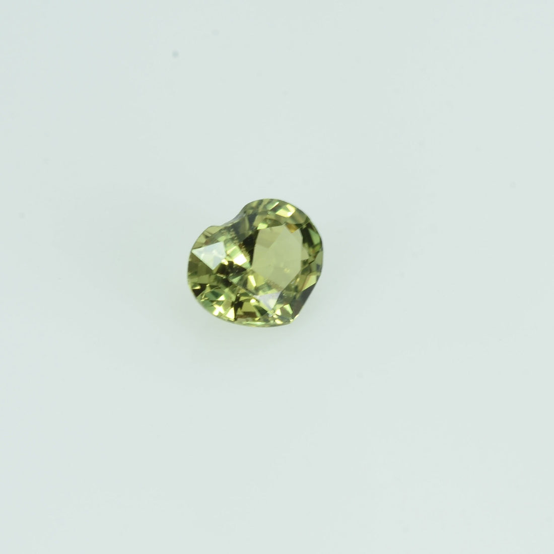 0.28 cts Natural Green Yellow Sapphire Loose Gemstone Heart Cut
