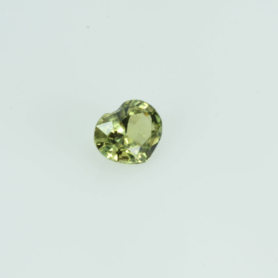 0.28 cts Natural Green Yellow Sapphire Loose Gemstone Heart Cut
