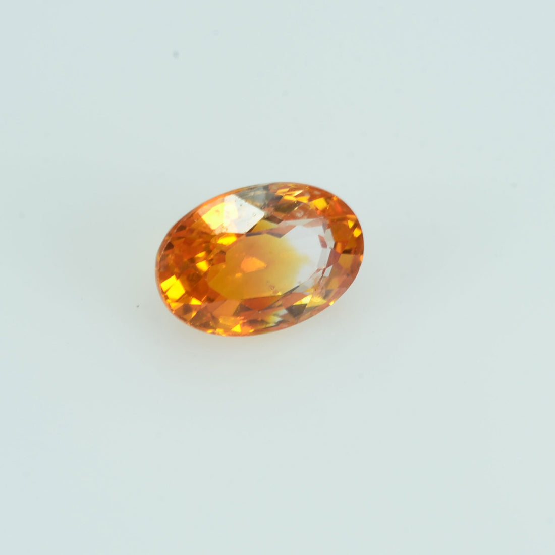 0.78 cts Natural Orange Sapphire Loose Gemstone Oval Cut