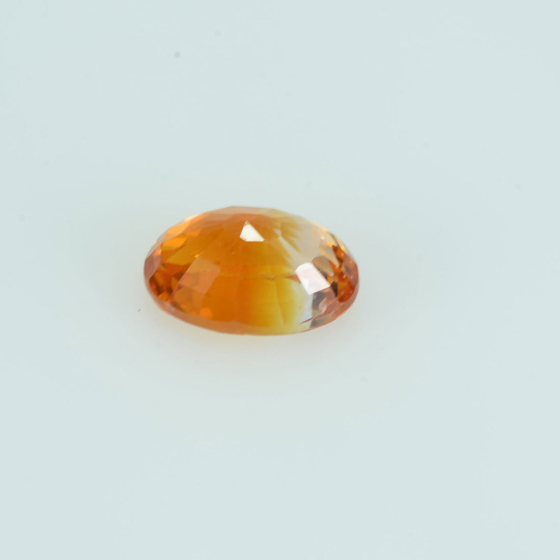 0.78 cts Natural Orange Sapphire Loose Gemstone Oval Cut