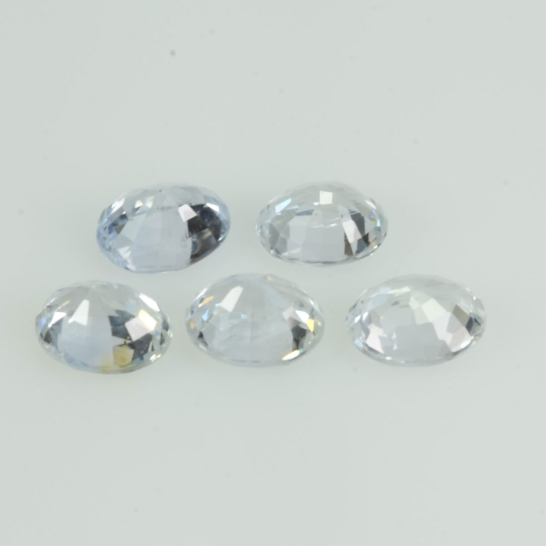 5X4 Natural White Sapphire Loose  Gemstone Oval Cut - Thai Gems Export Ltd.