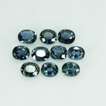 6x5 Natural Calibrated Blue Sapphire Loose Gemstone Oval Cut