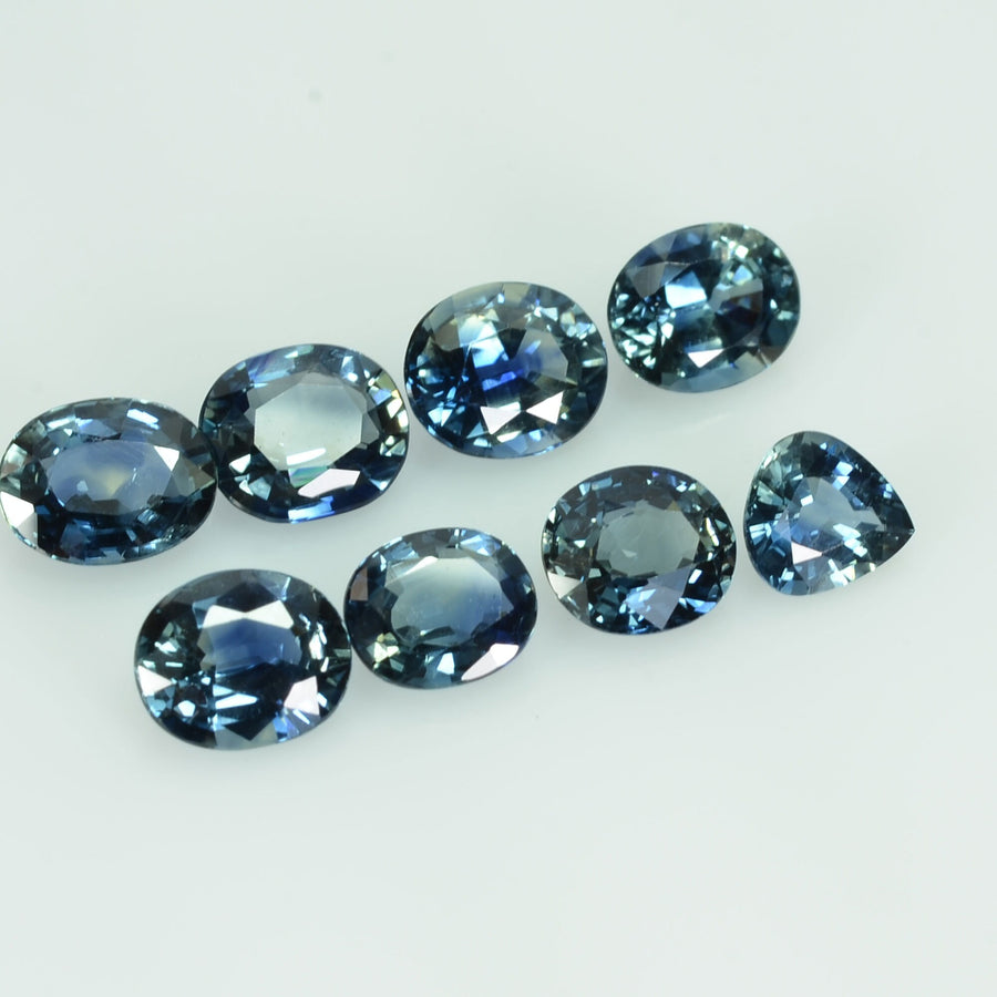 6x5 Natural Calibrated Blue Sapphire Loose Gemstone Oval Cut