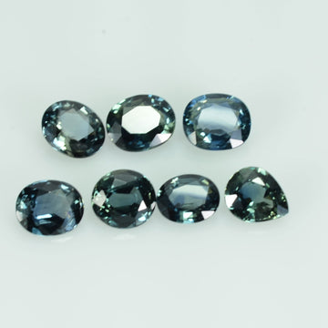 6x5 Natural Calibrated Blue Sapphire Loose Gemstone Oval Cut