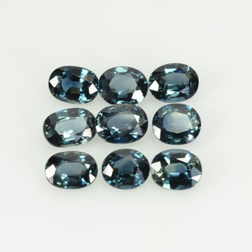 6x5 Natural Calibrated Blue Sapphire Loose Gemstone Oval Cut