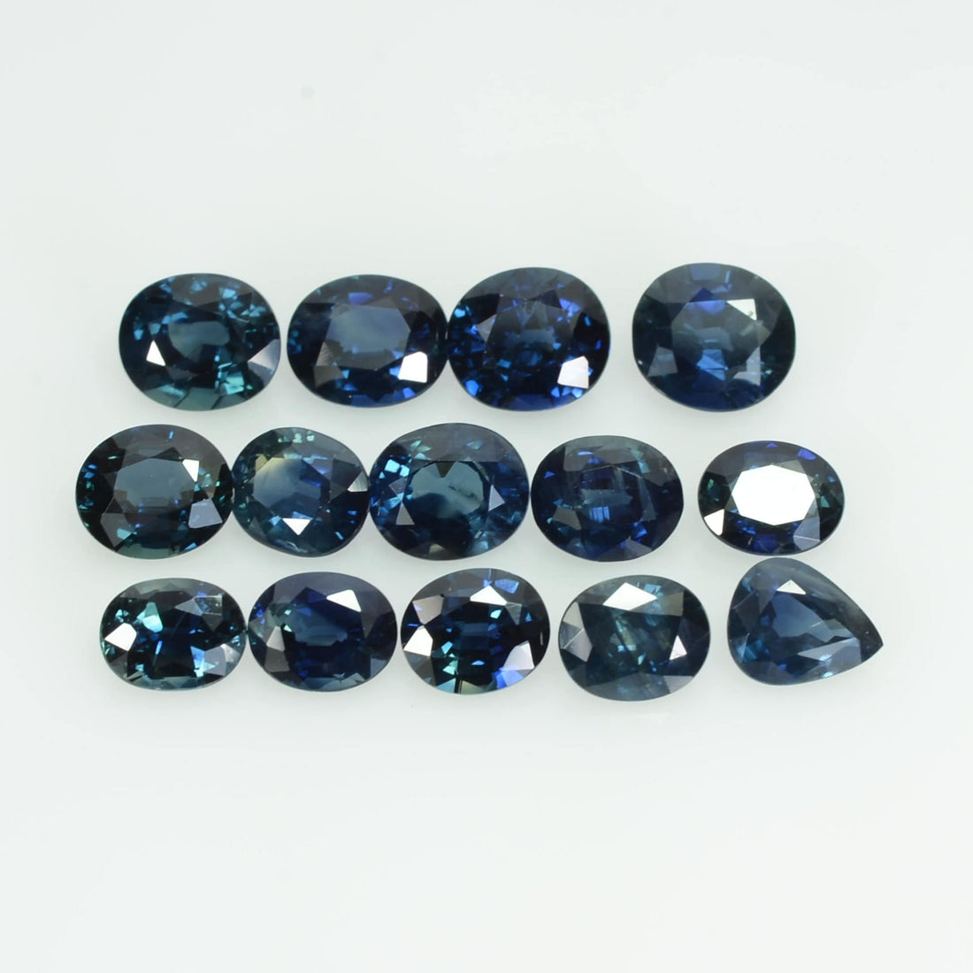 6x5 Natural Calibrated Blue Sapphire Loose Gemstone Oval Cut