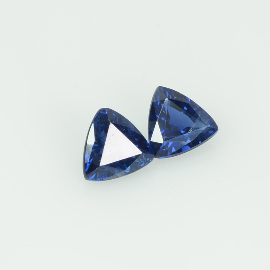 1.04 cts Natural Blue Sapphire Loose Gemstone Trillion Cut Pair - Thai Gems Export Ltd.