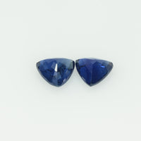1.04 cts Natural Blue Sapphire Loose Gemstone Trillion Cut Pair - Thai Gems Export Ltd.