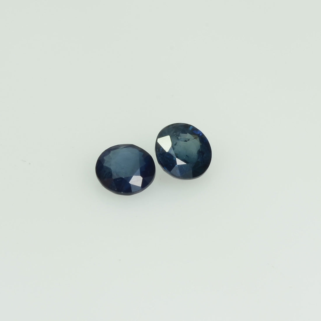 3.5-3.6 mm Natural Blue Sapphire Loose Pair Gemstone Round Cut