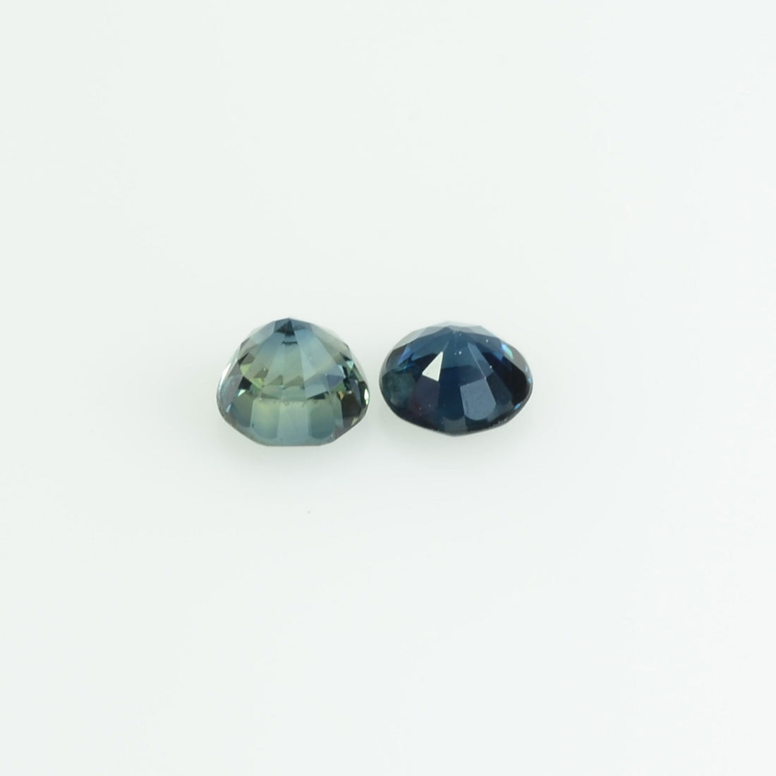 3.7-4 mm Natural Blue Sapphire Loose Pair Gemstone Round Cut