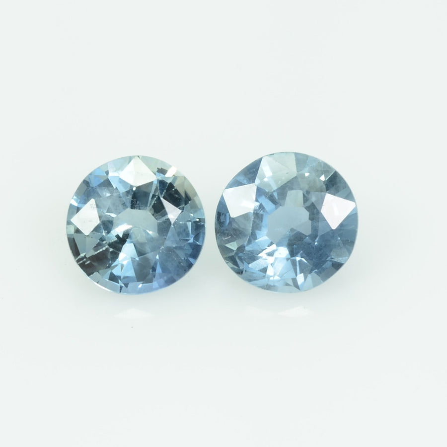 6.00 MM Natural Blue Sapphire Loose Pair Gemstone Round Cut