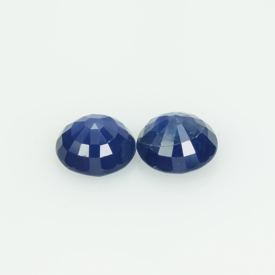 5.5 MM Natural Blue Sapphire Loose Pair Gemstone Round Cut