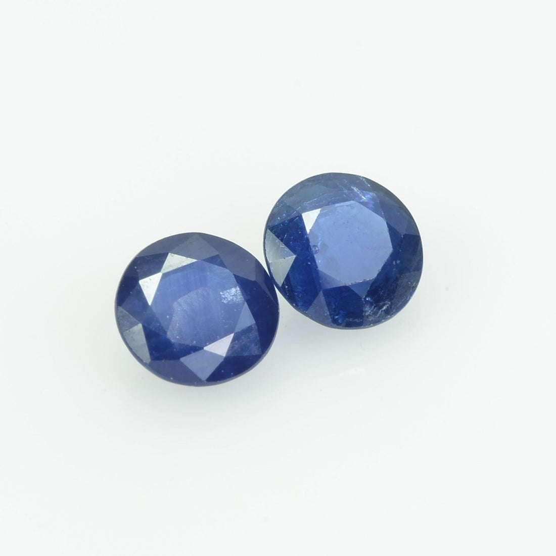 5.5 MM Natural Blue Sapphire Loose Pair Gemstone Round Cut