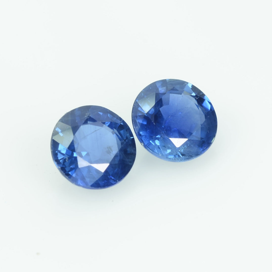 6 MM Natural Blue Sapphire Loose Pair Gemstone Round Cut - Thai Gems Export Ltd.