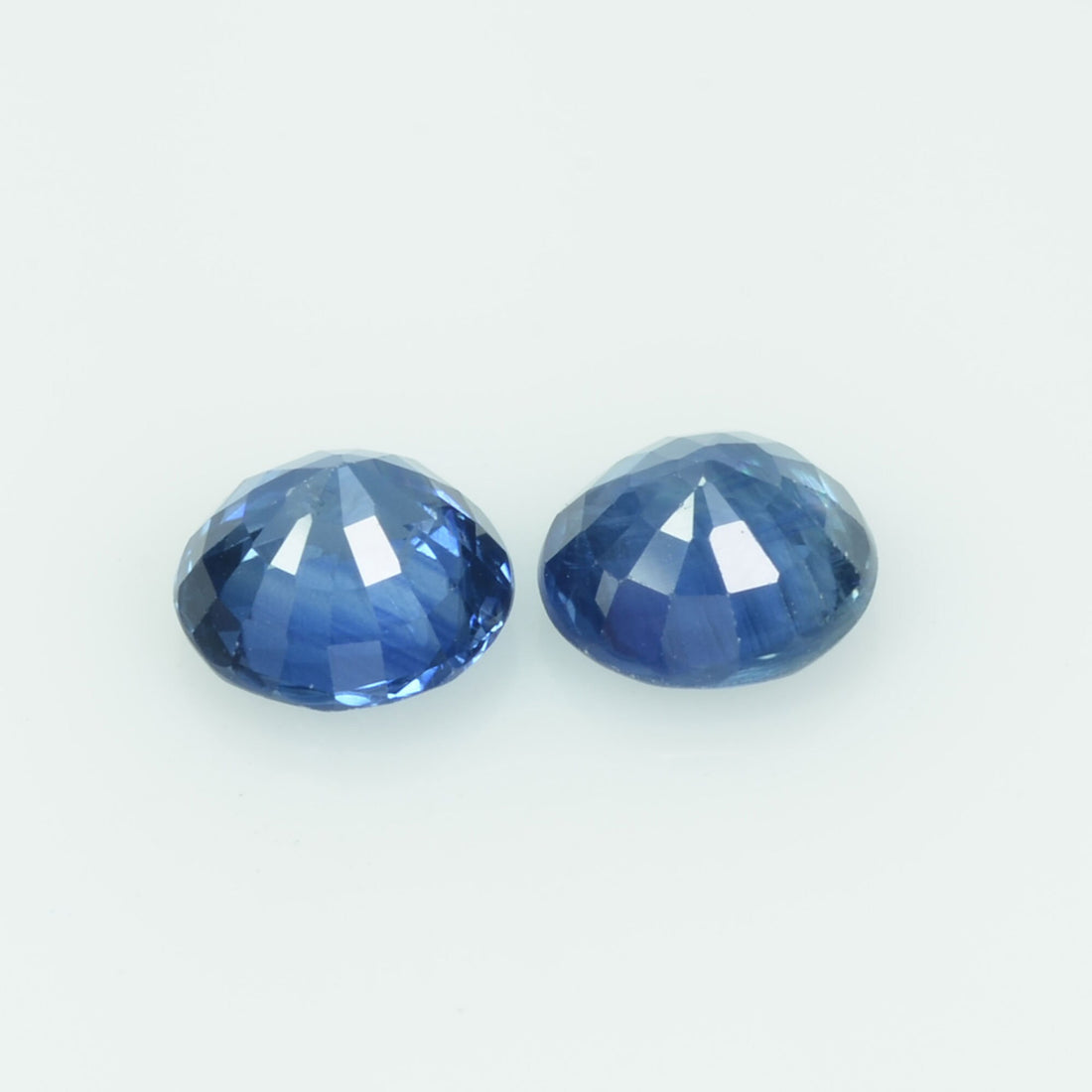 6.0 MM Natural Blue Sapphire Loose Pair Gemstone Round Cut