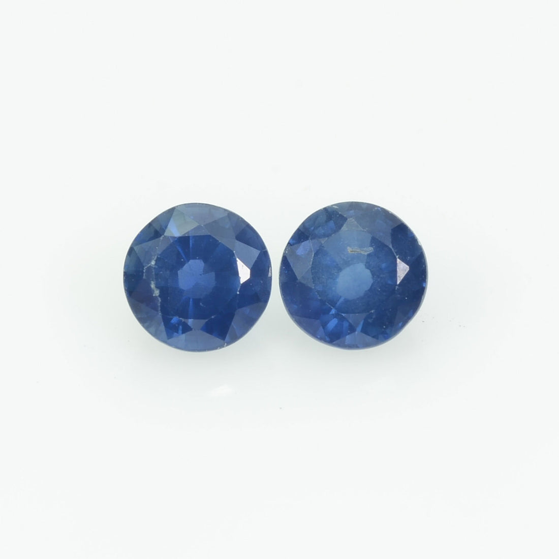 6 MM Natural Blue Sapphire Loose Pair Gemstone Round Cut