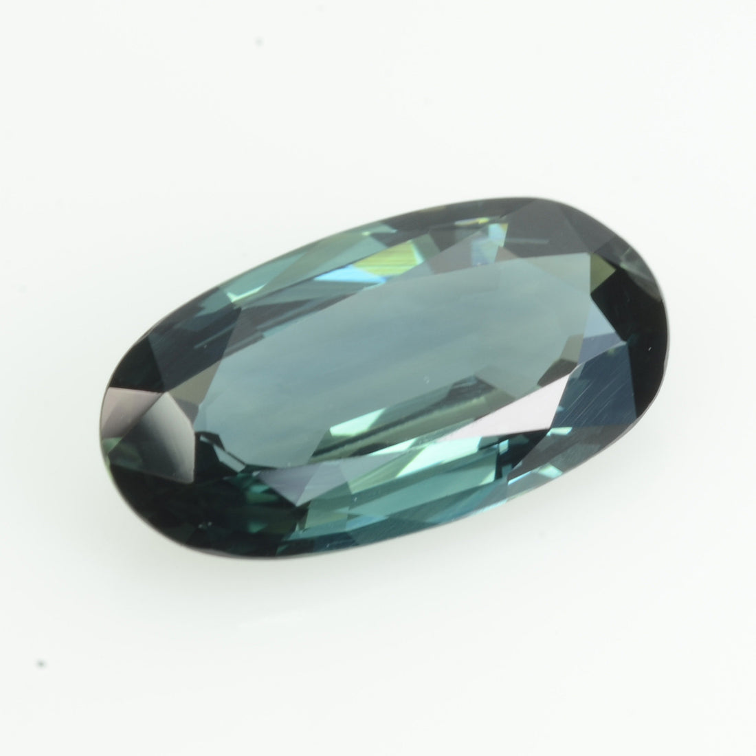 1.41 cts Natural Teal Blue Sapphire Loose Gemstone Oval Cut - Thai Gems Export Ltd.