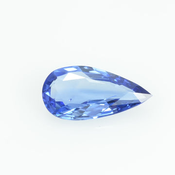 0.87 Cts Natural Blue Sapphire Loose Gemstone Pear Cut