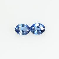 0.38 cts Natural Blue Sapphire Loose Pair Gemstone Oval Cut