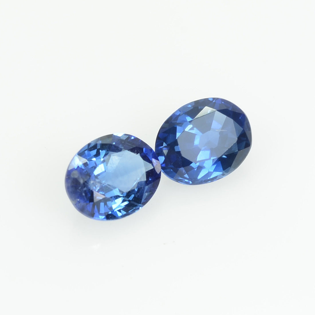 0.78 cts Natural Blue Sapphire Loose Pair Gemstone Oval Cut