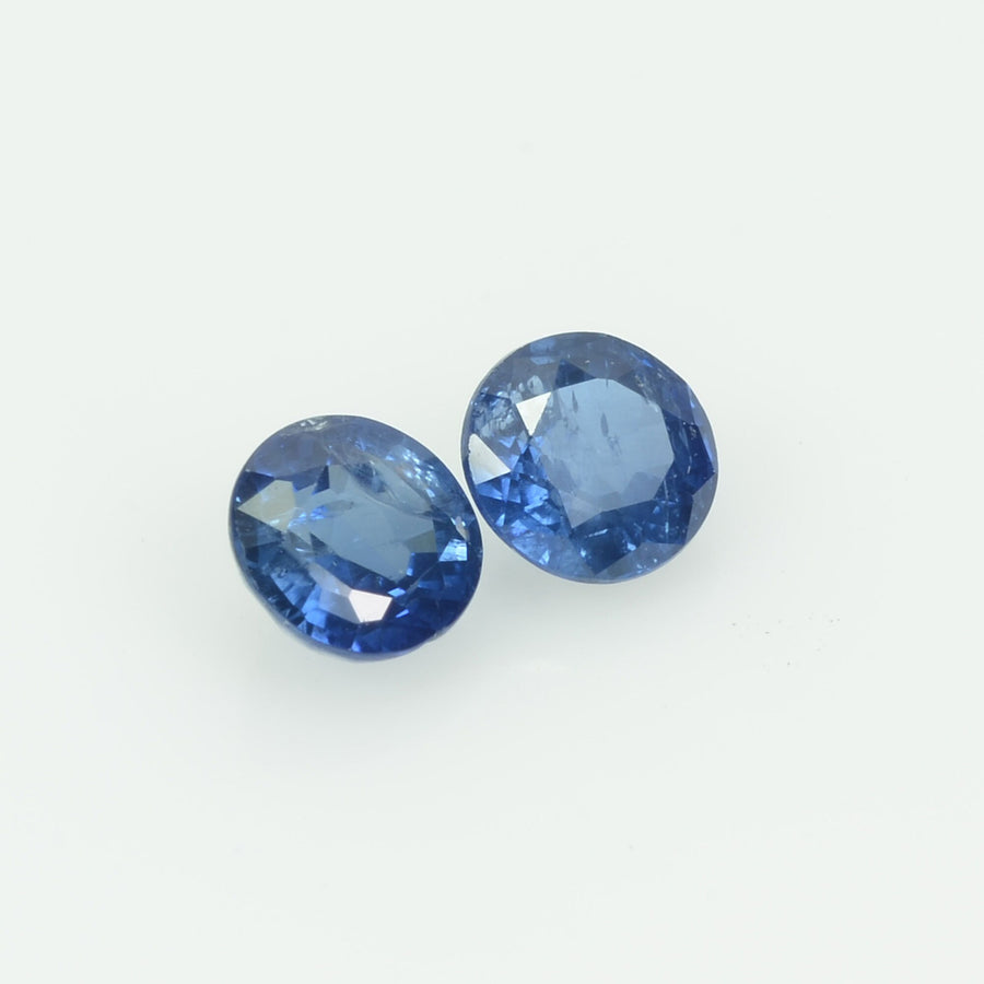 5 MM Natural Blue Sapphire Loose Pair Gemstone Round Cut