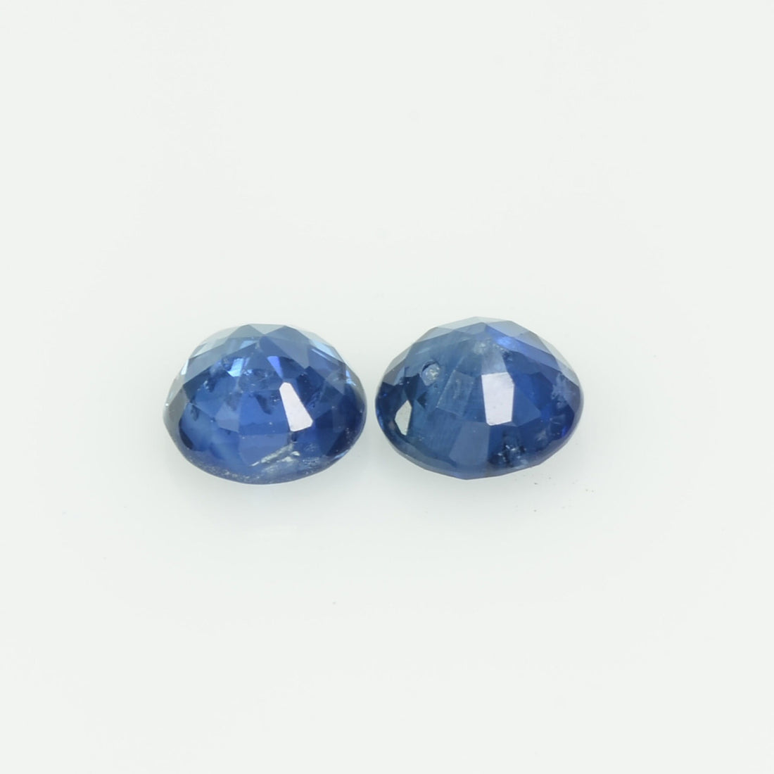 5 MM Natural Blue Sapphire Loose Pair Gemstone Round Cut