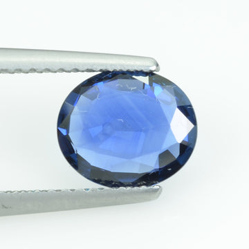 1.31 Cts Unheated Natural blue sapphire loose gemstone oval cut