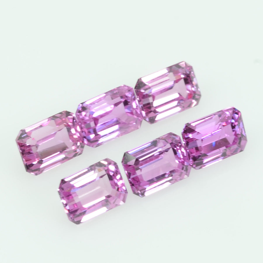 5x3.5 Natural Pink Sapphire Loose Gemstone Octagon Cut