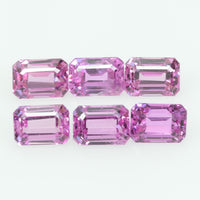 5x3.5 Natural Pink Sapphire Loose Gemstone Octagon Cut